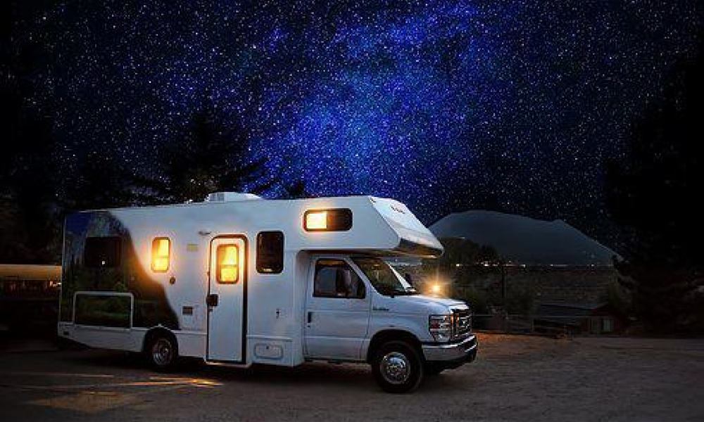 camper of deep cycle batteries